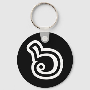 Porte-clés Thailande Numéro 6 / Six / ๖ (Ho/Hok) Langue thaïe