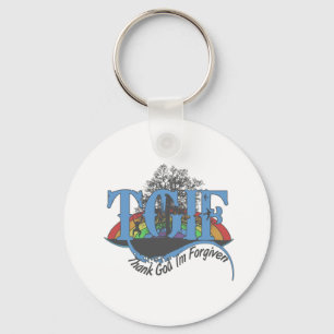 Porte-clés Thank God I'm forgiven TGIF