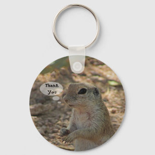 Porte-clés Thank You Ground Squirrel Photo Desert Animal