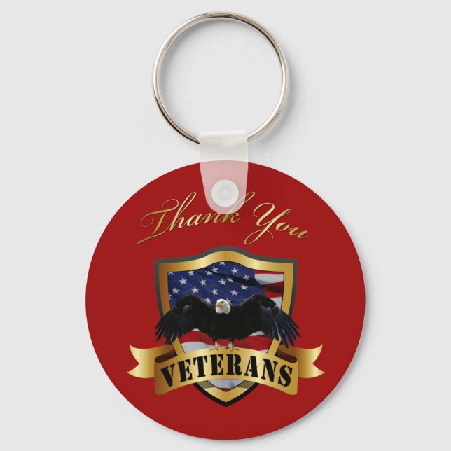 Porte-clés Thank You Veterans Keychain (Recto)