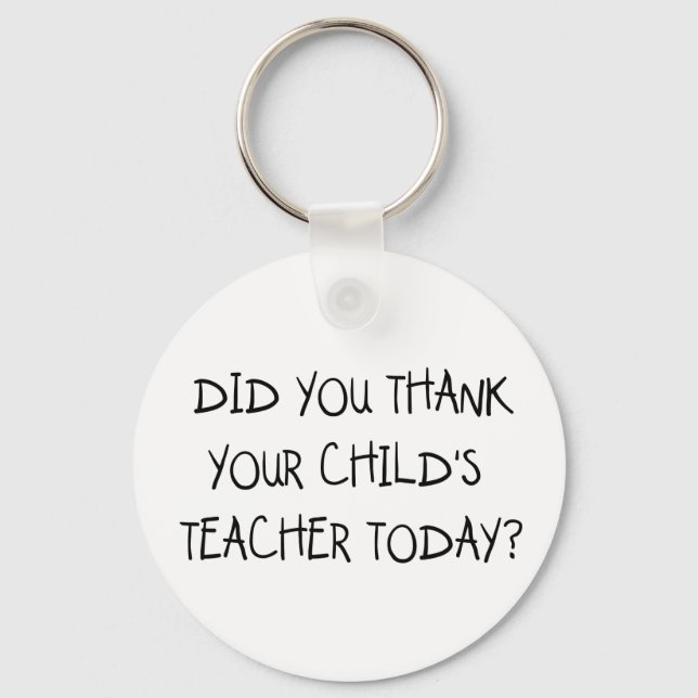 Porte-clés Thank Your Child's Teacher (Recto)