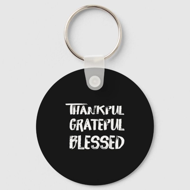 Porte-clés Thankful Grateful Blessed Christmas Shirts For Men (Recto)