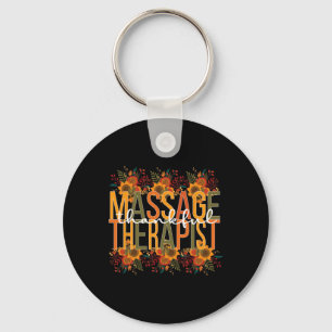 Porte-clés Thankful Massage Thanksgiving Massage The