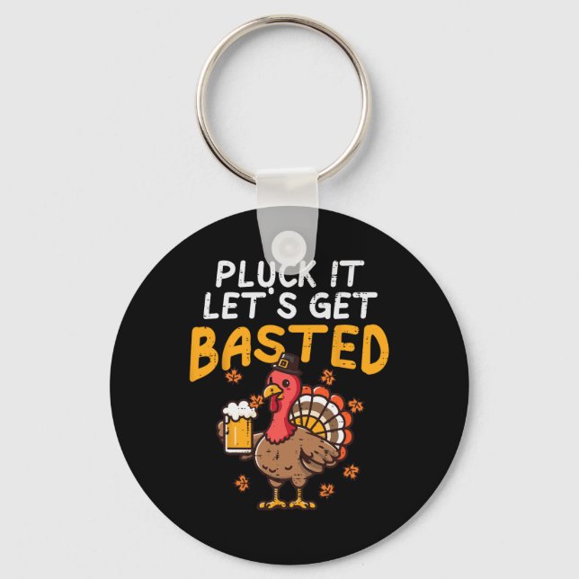 Porte-clés Thanksgiving Pluck Il Lets Se Baser Funny Fall D (Recto)