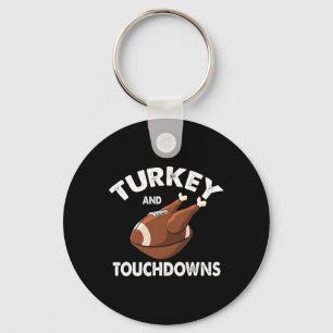 Porte-clés Thanksgiving Turquie Et Touchdowns Football Hommes