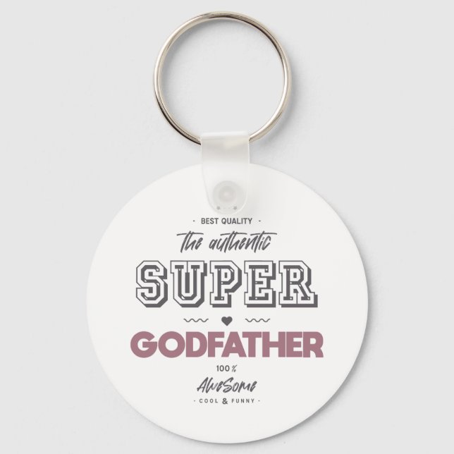 Porte-clés The authentic super godfather (Recto)