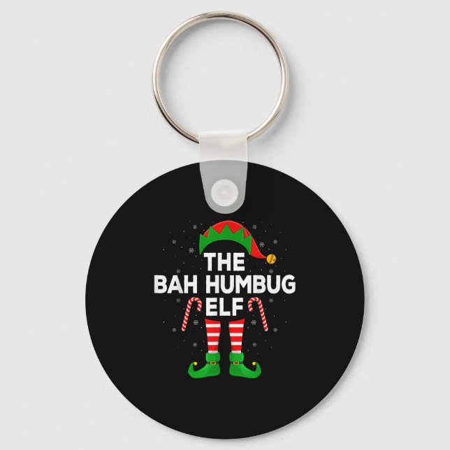 Porte-clés The Bah Humbug Elf Xmas Matching Family Elf Christ (Recto)