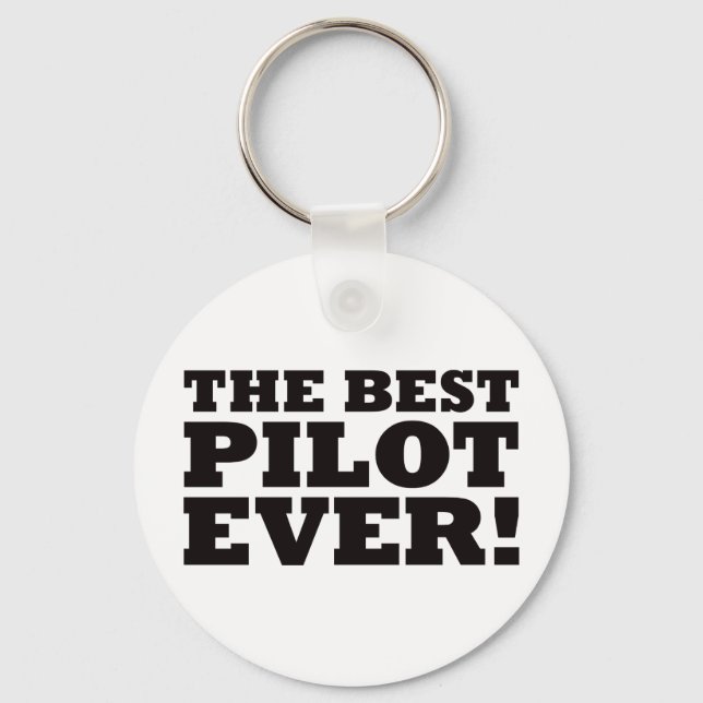 Porte-clés The Best Pilot Ever (Recto)