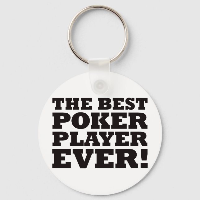 Porte-clés The Best Poker Player Ever (Recto)