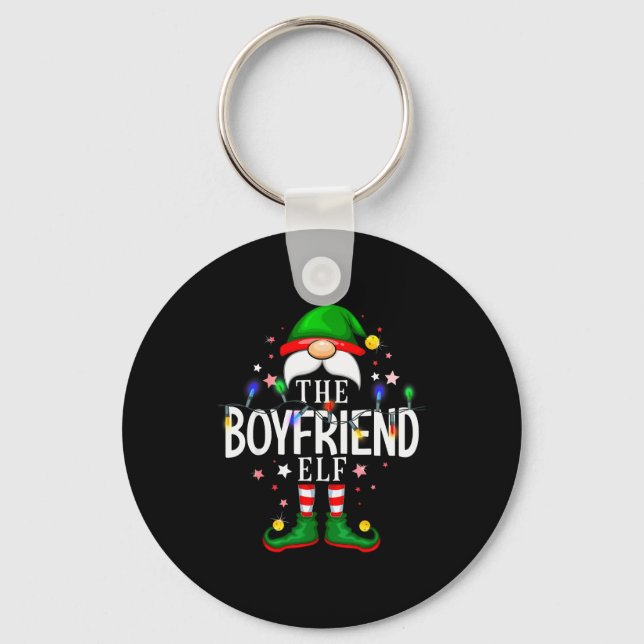Porte-clés The Boyfriend Elf Christmas Family Pajama Party  (Recto)