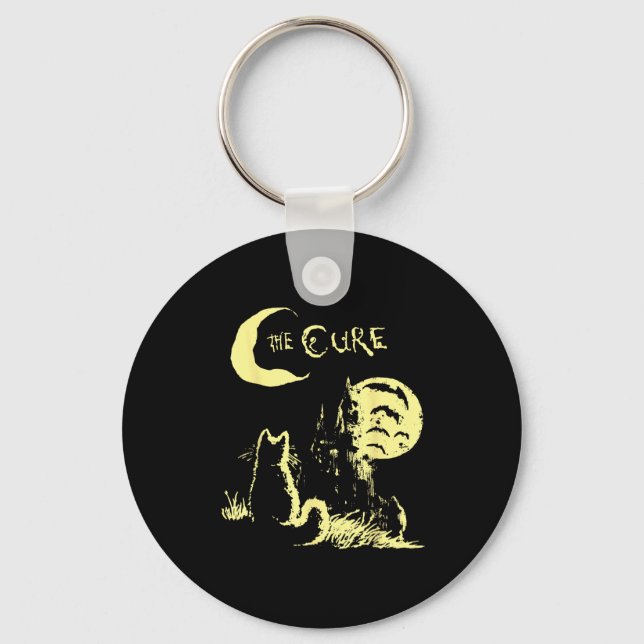 Porte-clés The Cat Gothic Retro Cat Lover Men Women Kids  (Recto)