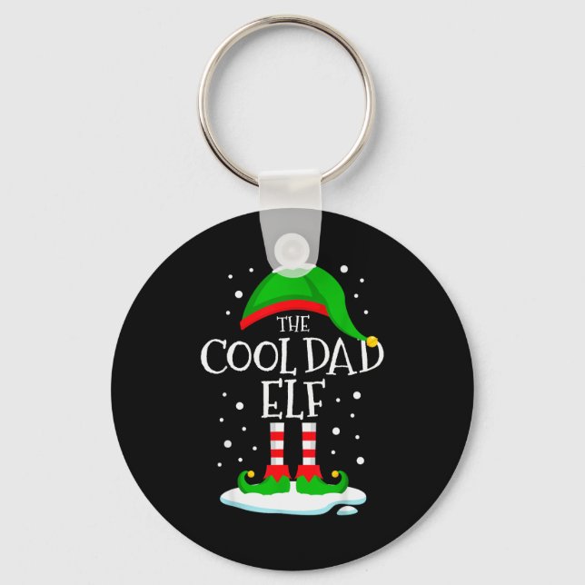 Porte-clés The Cool Dad Elf Christmas Family Matching Xmas Da (Recto)