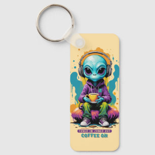 Porte-clés Thé dans Zoned out Café On Belle Art Alien