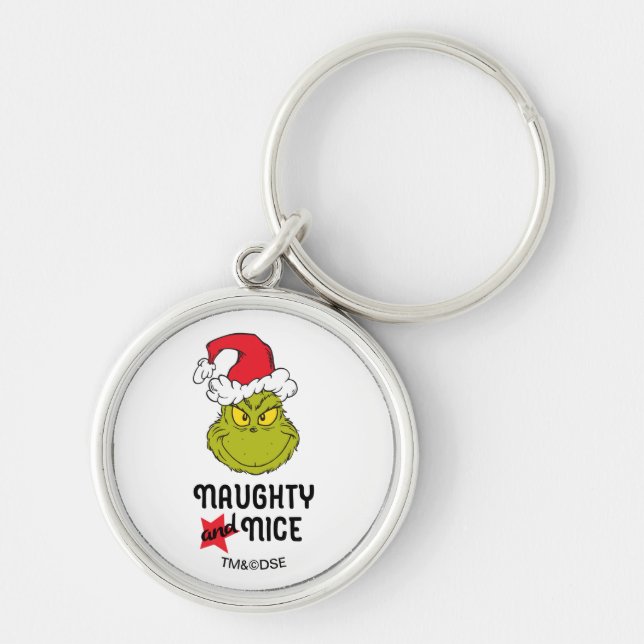 Porte-clés The Grinch | Naughty and Nice (Devant)