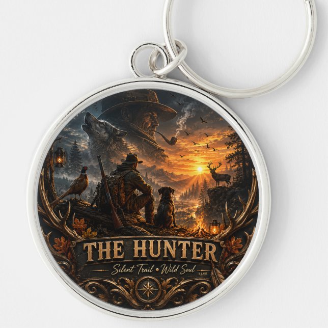 Porte-clés The Hunter , Dans le silence sauvage  (Devant)