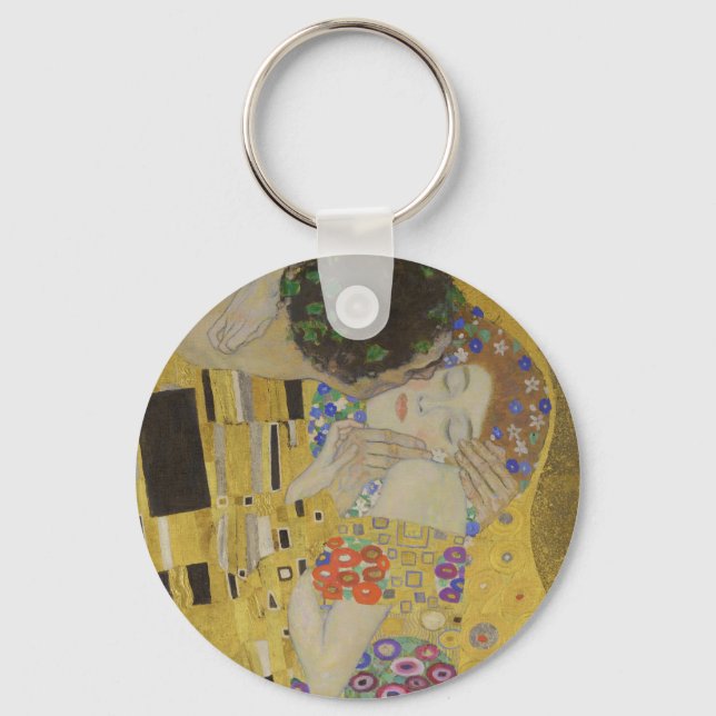 Porte-clés The Kiss, Art Nouveau Oil Painting, Gustav Klimt (Recto)