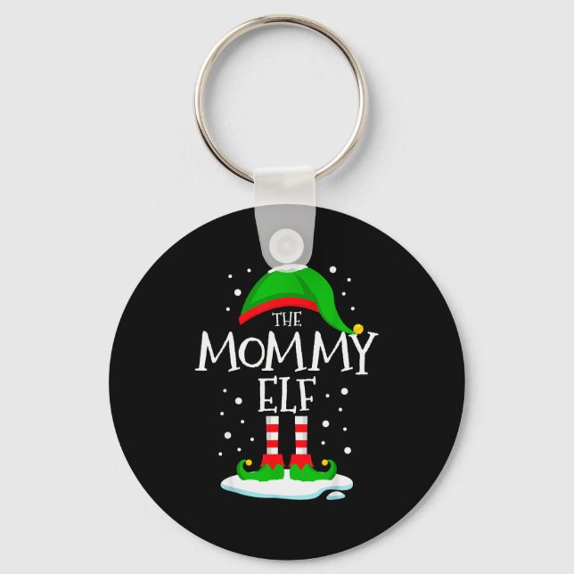 Porte-clés The Mommy Elf Christmas Family Matching Xmas Mom G (Recto)