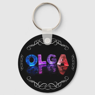 Porte-clés The Name Olga -  Name in Lights (Photograph)