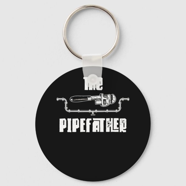 Porte-clés The Pipefather - Funny Plumber Plumbing (Recto)