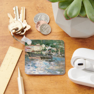 Porte-clés The Port, Nice by Berthe Morisot, Vintage Fine Art