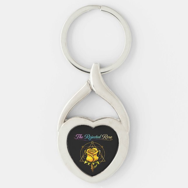 Porte-clés The Rejected Rose: Mother’s Golden Heart Keychain (Devant)