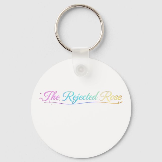 Porte-clés The Rejected Rose: Official Rainbow Logo Keychain (Recto)