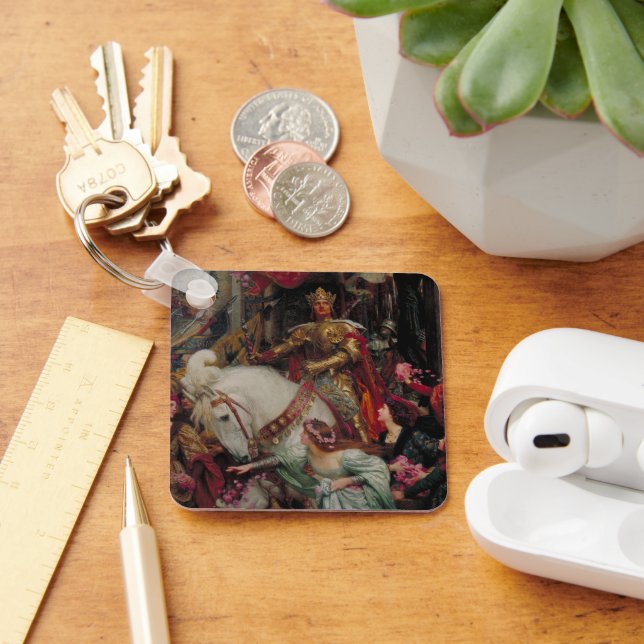 Porte-clés The Two Crowns by Sir Frank Bernard Dicksee (Bureau)