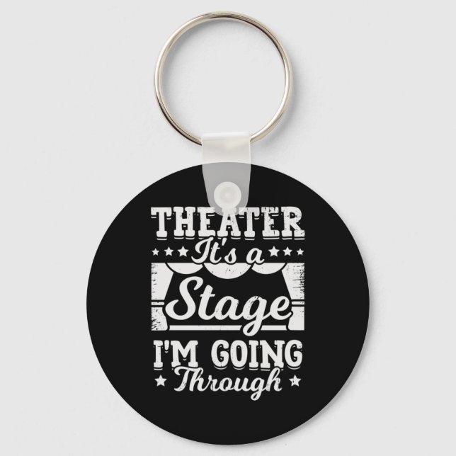 Porte-clés Théâtre C'Est Une Scène Que Je Traverse (Recto)