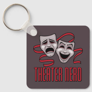 Porte-clés Théâtre de Comédie et de Tragédie Nerd