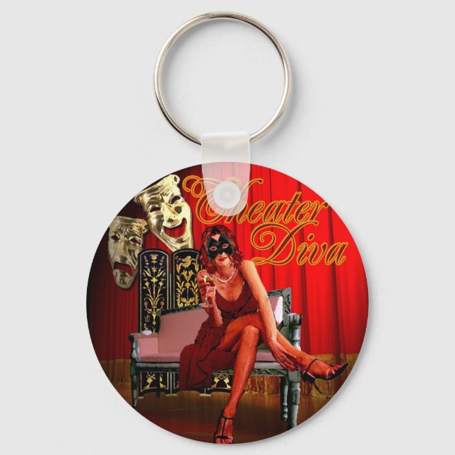 Porte-clés Théâtre Diva Collage (Recto)