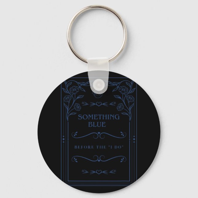 Porte-clés Thème bleu Bach Enterrement de Vie de Jeune Fille  (Recto)