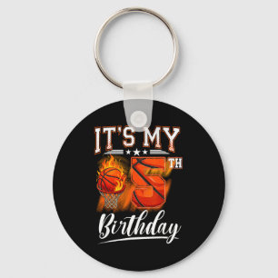 Porte-clés thème de basketball pour 5ème anniversaire 5 ans a