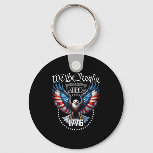 Porte-clés Thème de drapeau américain patriotique Usa design