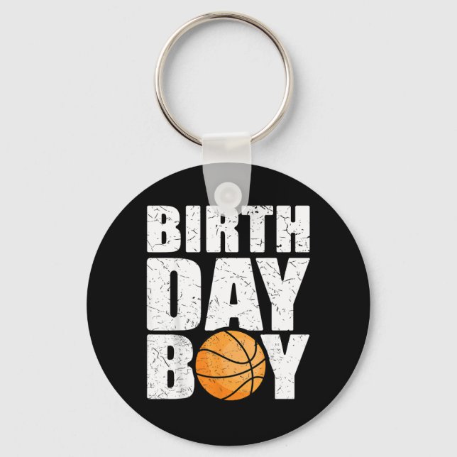 Porte-clés Thème de fête d'anniversaire de baseball pour garç (Recto)