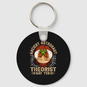 Porte-clés Théoriste de l'astronaute antique dire oui _ égypt
