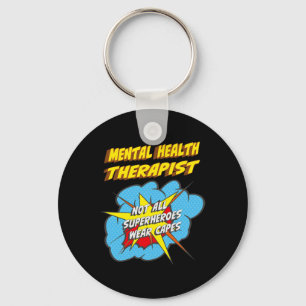 Porte-clés Thérapeute de la santé Fun Superhero emploi