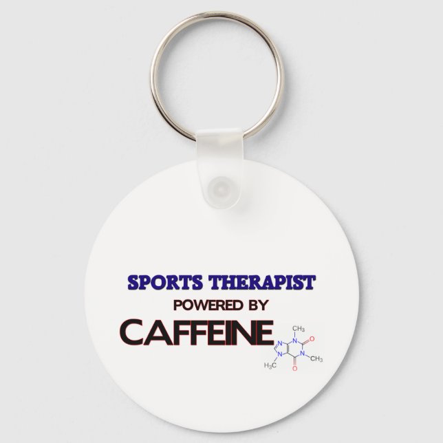 Porte-clés Thérapeute du sport Powered by caffeine (Recto)