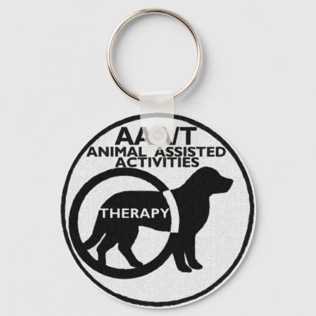 PORTE-CLÉS THÉRAPIE CHIEN ACTIVITÉS ASSISTÉES AUX ANIMAUX (Recto)