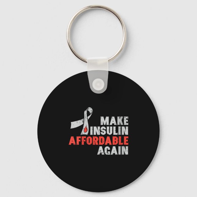 Porte-clés Thérapie de l'insuline chez les femmes Sensibilisa (Recto)