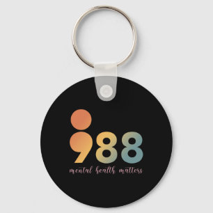 Porte-clés Thérapie en santé mentale 988 Conseiller en semi-o