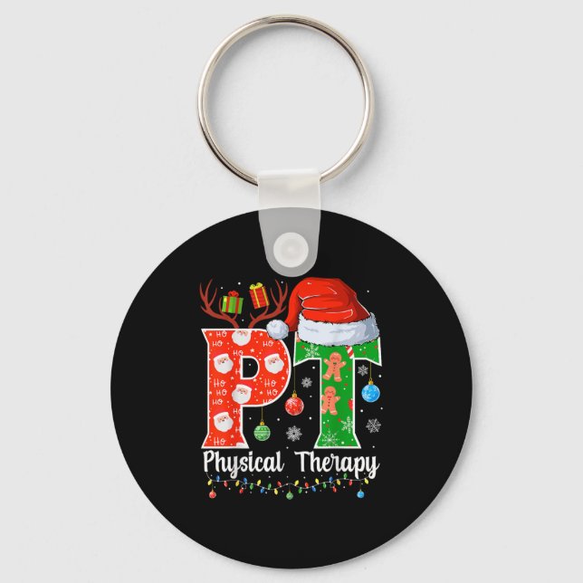 Porte-clés Thérapie physique de Noël Pt Noël Xmas  (Recto)