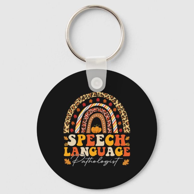 Porte-clés Thérapie vocale rétro Pathologiste du langage F (Recto)