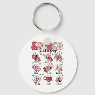 Porte-clés Thérapie vocale super Valentines Jour Coeur Slp Va