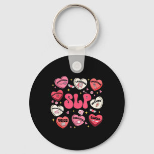 Porte-clés Thérapie vocale super Valentines Jour Coeur Slp Va