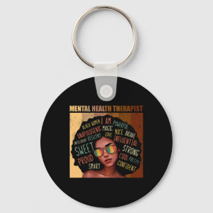 Porte-clés Thérapiste en santé Afro Femmes Mois de l'histoire