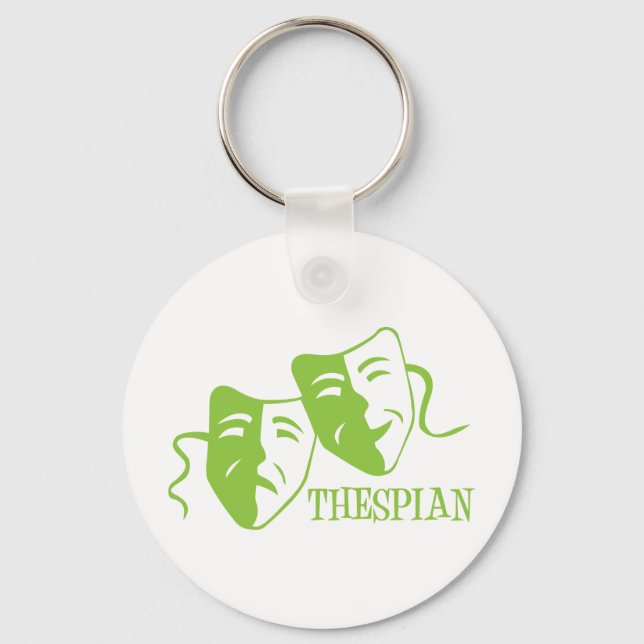 Porte-clés thespian lime green (Recto)