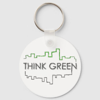 Porte-clés Think Green City Skyline Design | Keychain