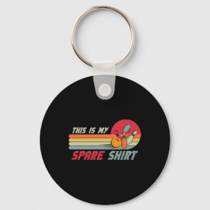 Porte-clés This Is My Spare Shirt Funny Bowling