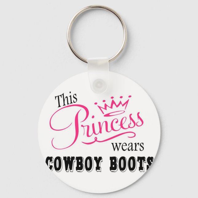 Porte-clés This Princess wears Cowboy Boots (Recto)