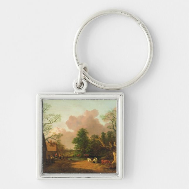 Porte-clés Thomas Gainsborough | un paysage avec des figures, (Devant)